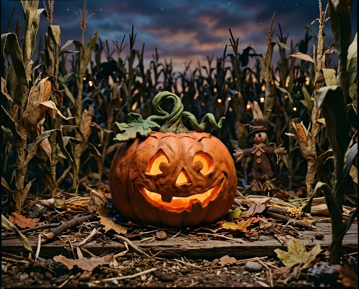 Spooky Glowing Pumpkin Lantern