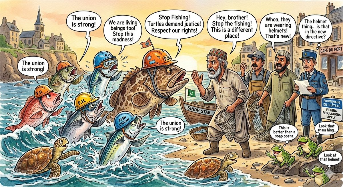 Fish Union Protest Chaos