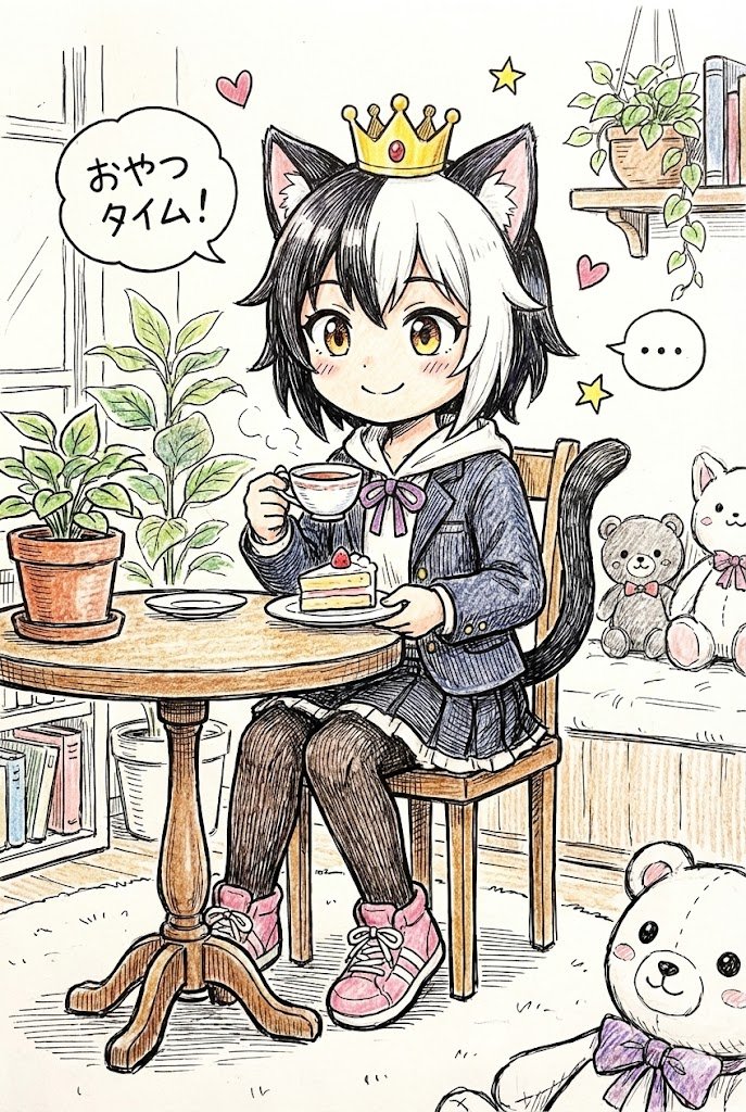 Pop Hand-Drawn Cute Life Scene