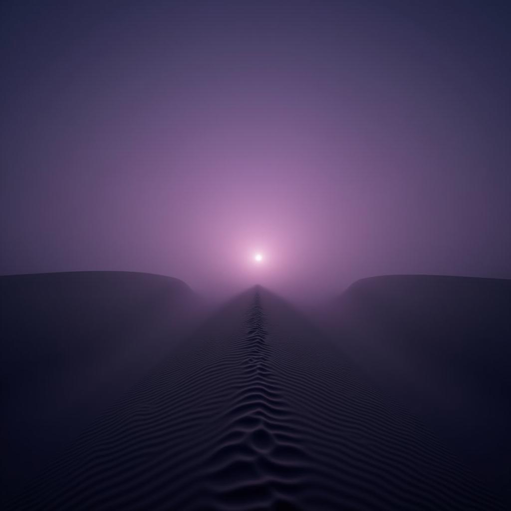 Twilight Fog Album Cover Over Purple Dunes