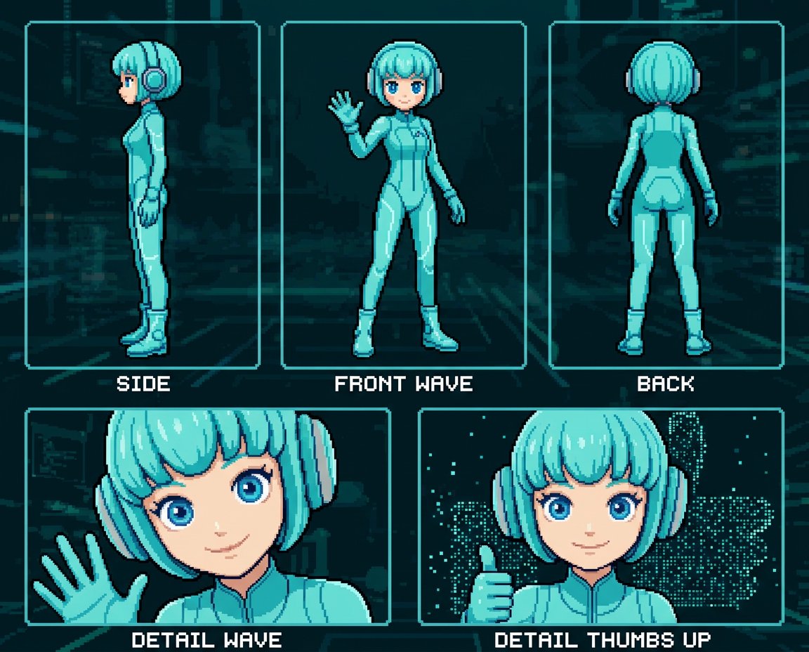 Retro Pixel Art Aesthetic