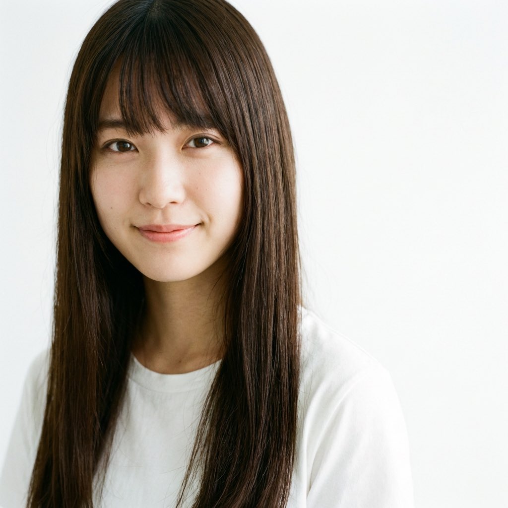 Pure Elegant Japanese Woman Portrait