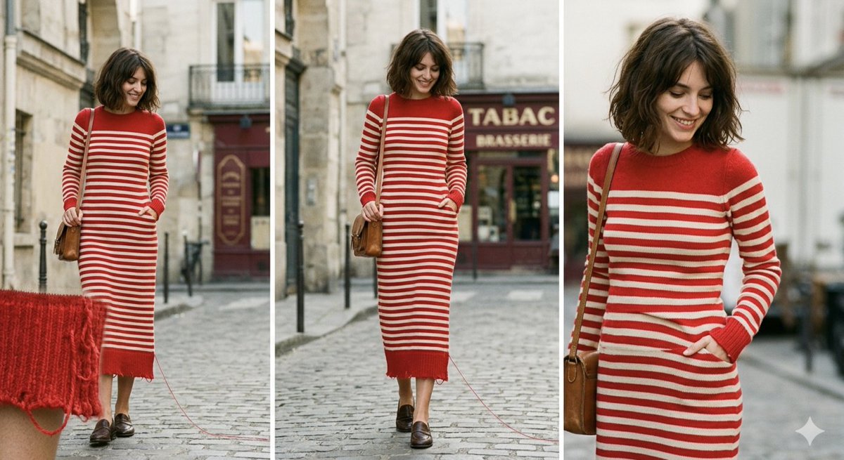 Parisian Red Thread Fashion Editorial