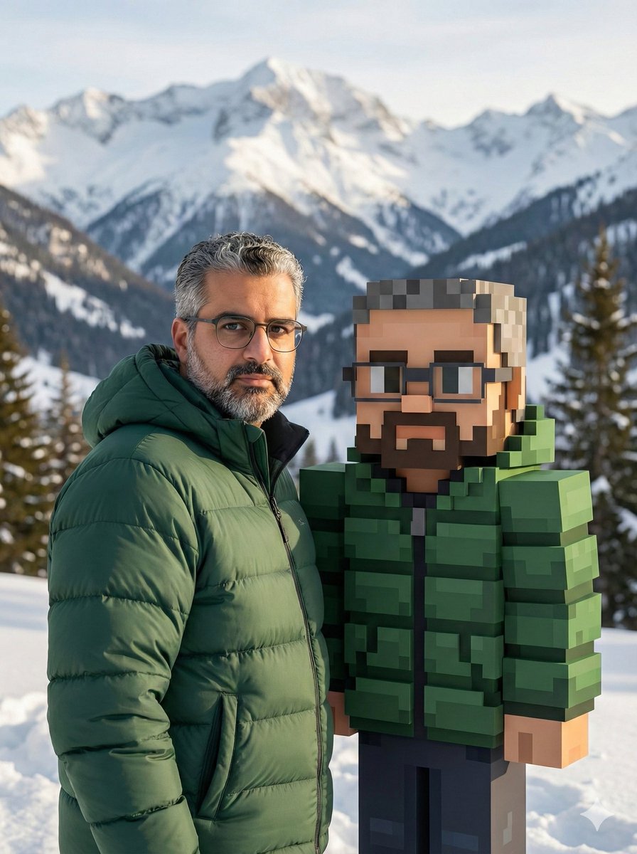 Real Man Meets Voxel Self Snow