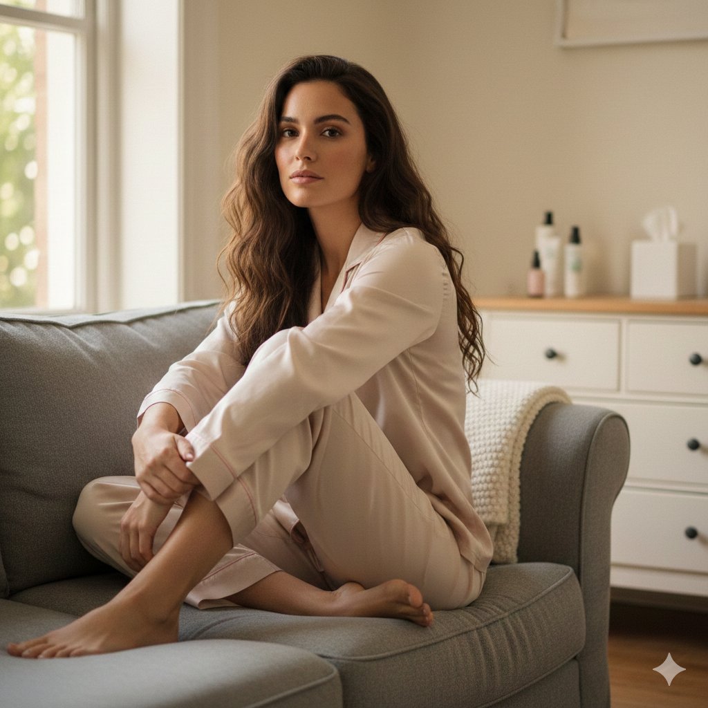 Cozy Bedroom Lifestyle Portrait