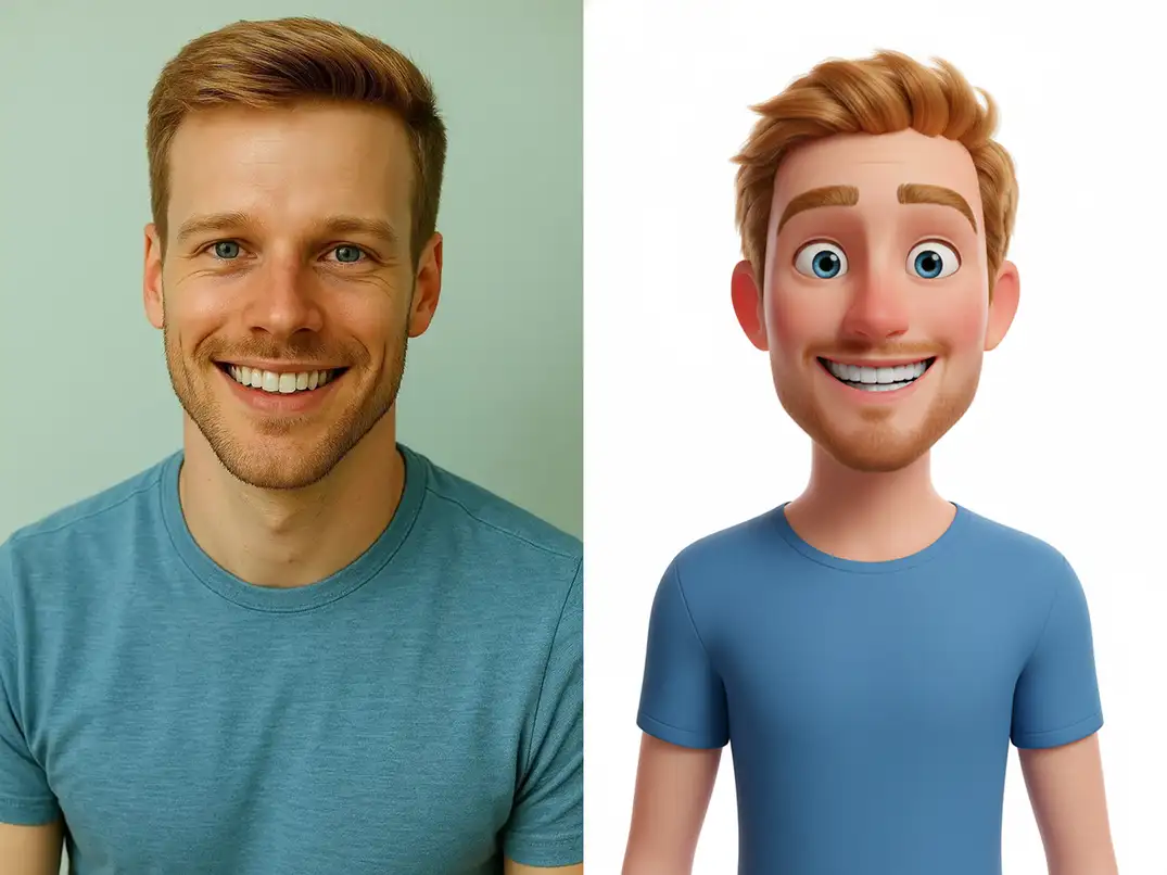 Pixar Style 3D Boy Avatar