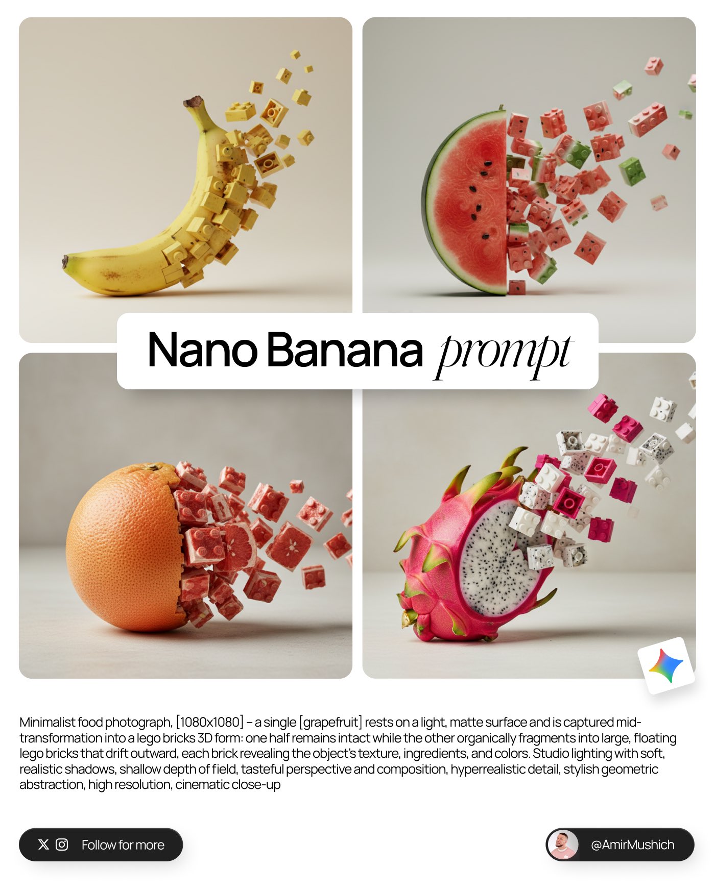 Food Lego Transformation