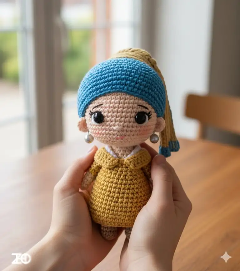 Cozy Handmade Crochet Doll