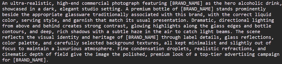 8K Brand Prompt Tip