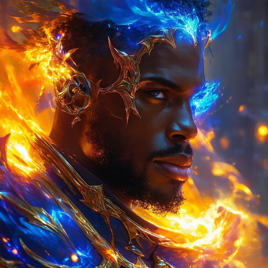 Baptiste Reimagined as a Luminous Fantasy Hero