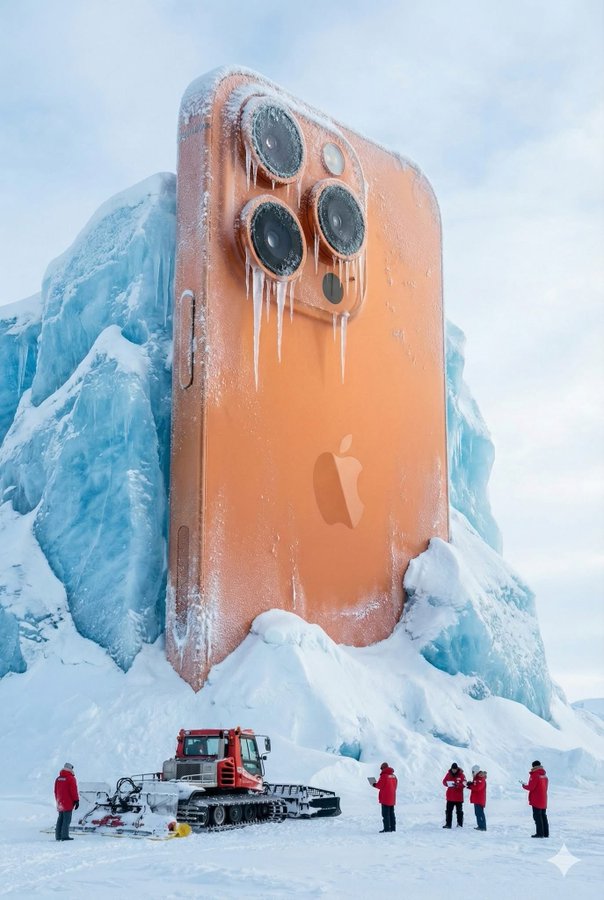Frozen Coca-Cola Arctic Monument
