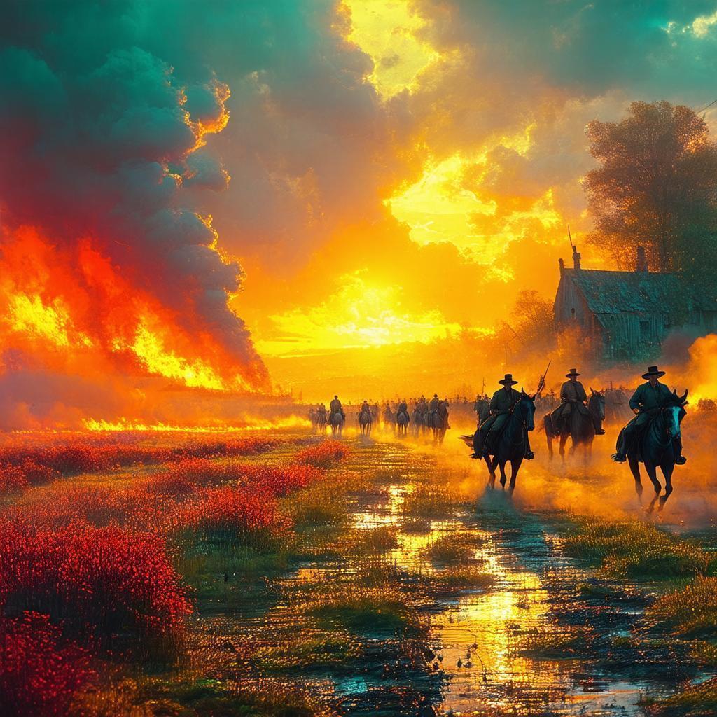 Colorful Hunt Showdown Under a Dramatic Sky