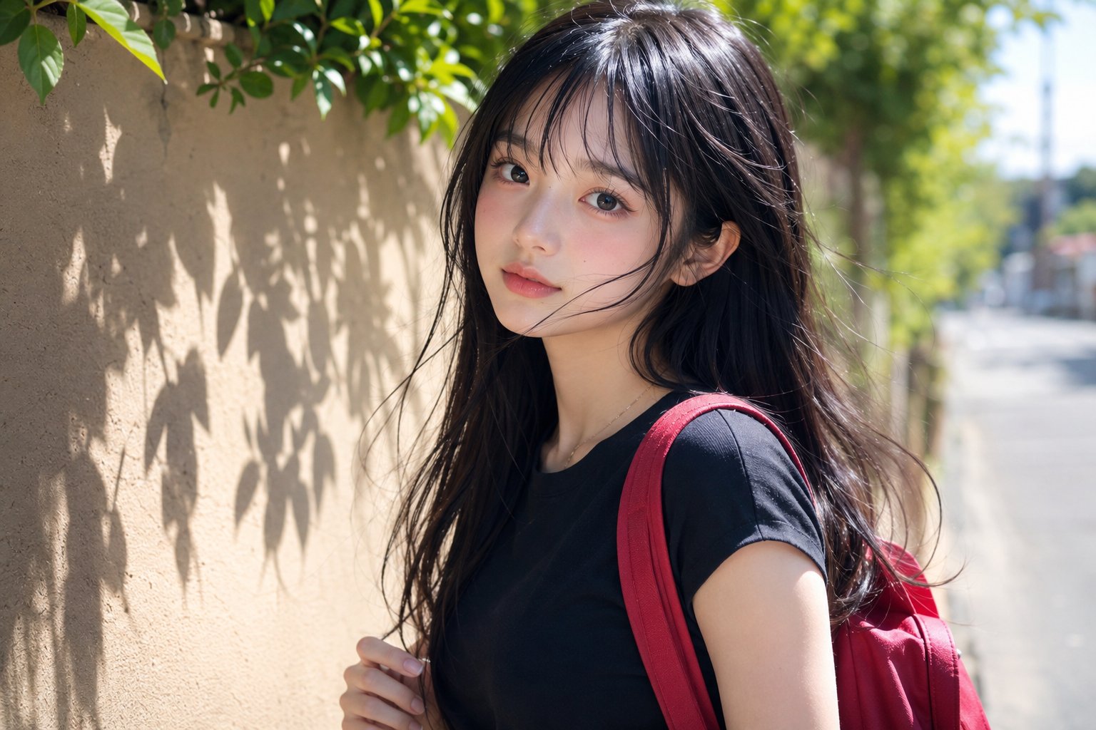 Japanese Girl Sunlit Portrait