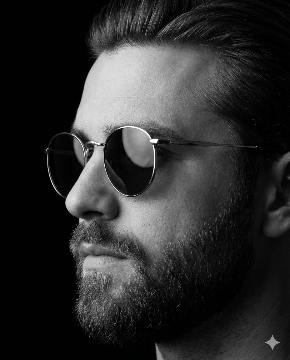 Dramatic Monochrome Gentleman Portrait