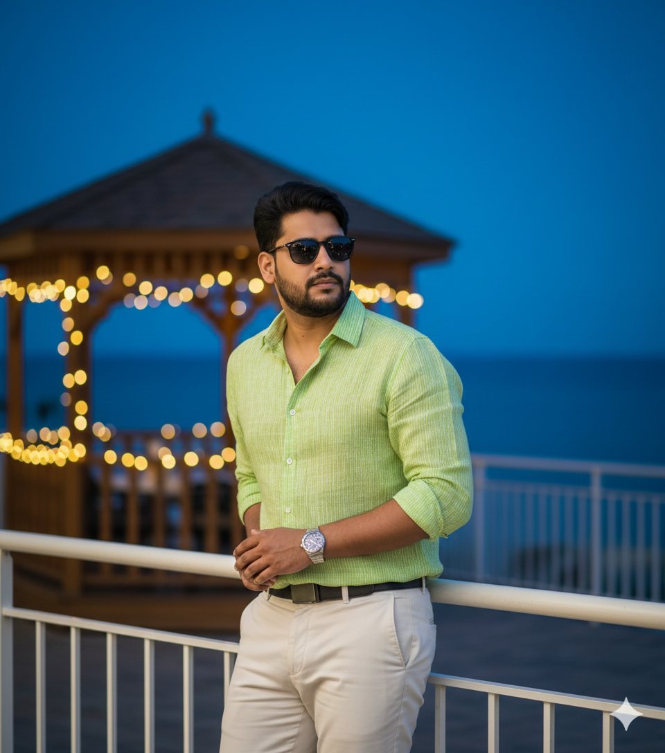 Blue Hour Resort Portrait