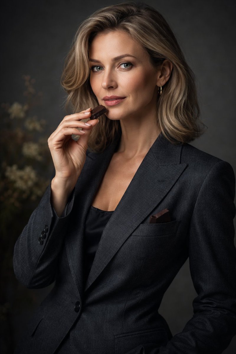 Elegant Chocolate Portrait