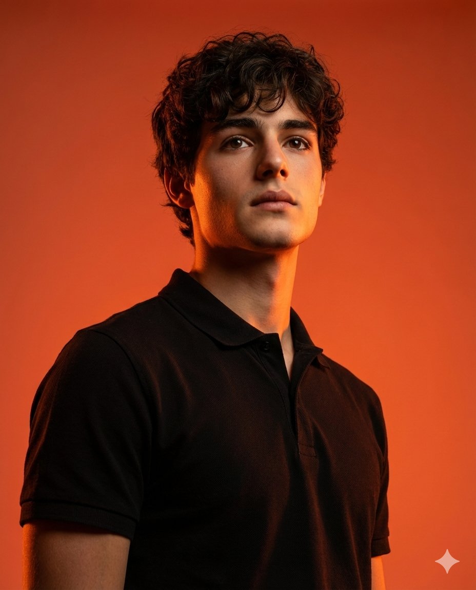 Intense Studio Portrait in Black