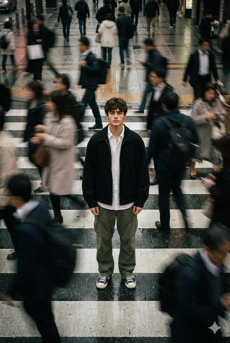 Cinematic Street Portrait in Motion Blur
