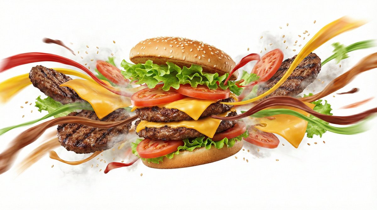 Dynamic Flavor Wave Food Photography