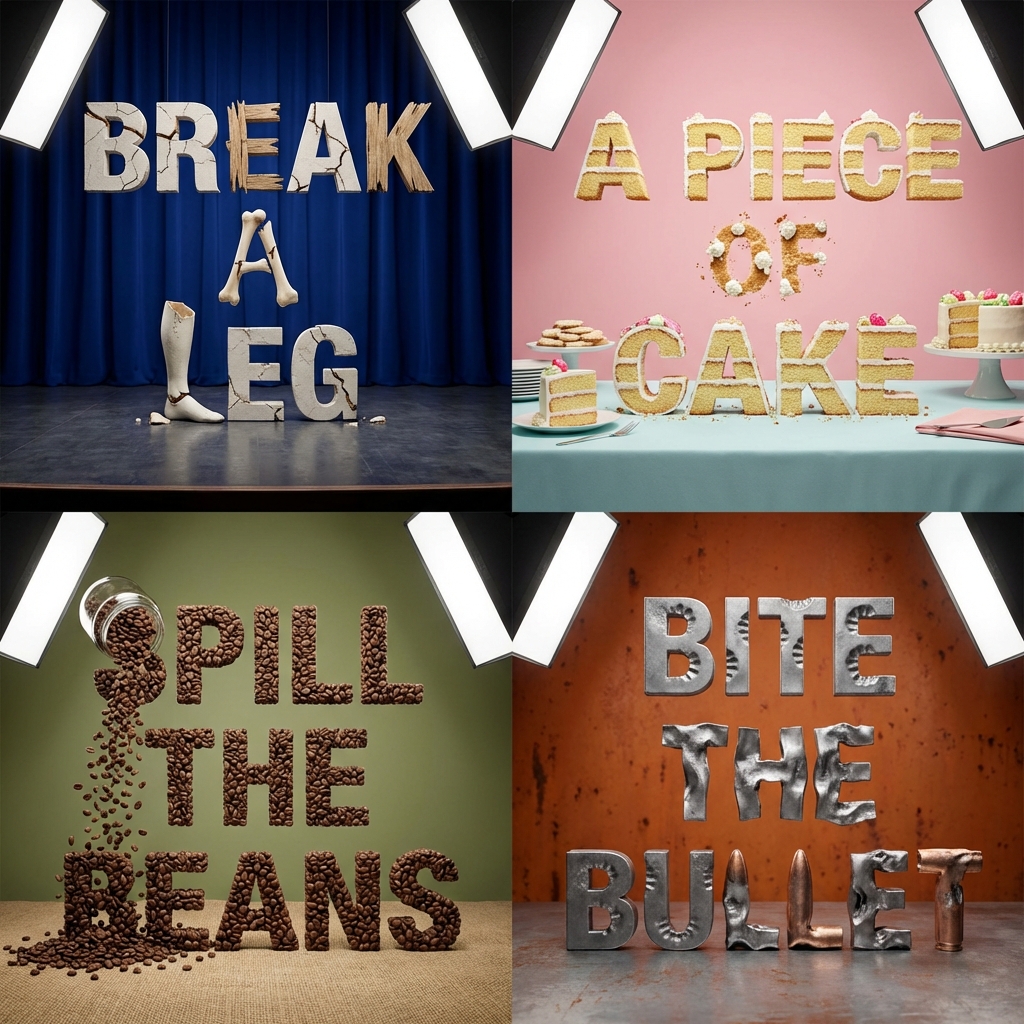 3D Idiom Typography Art