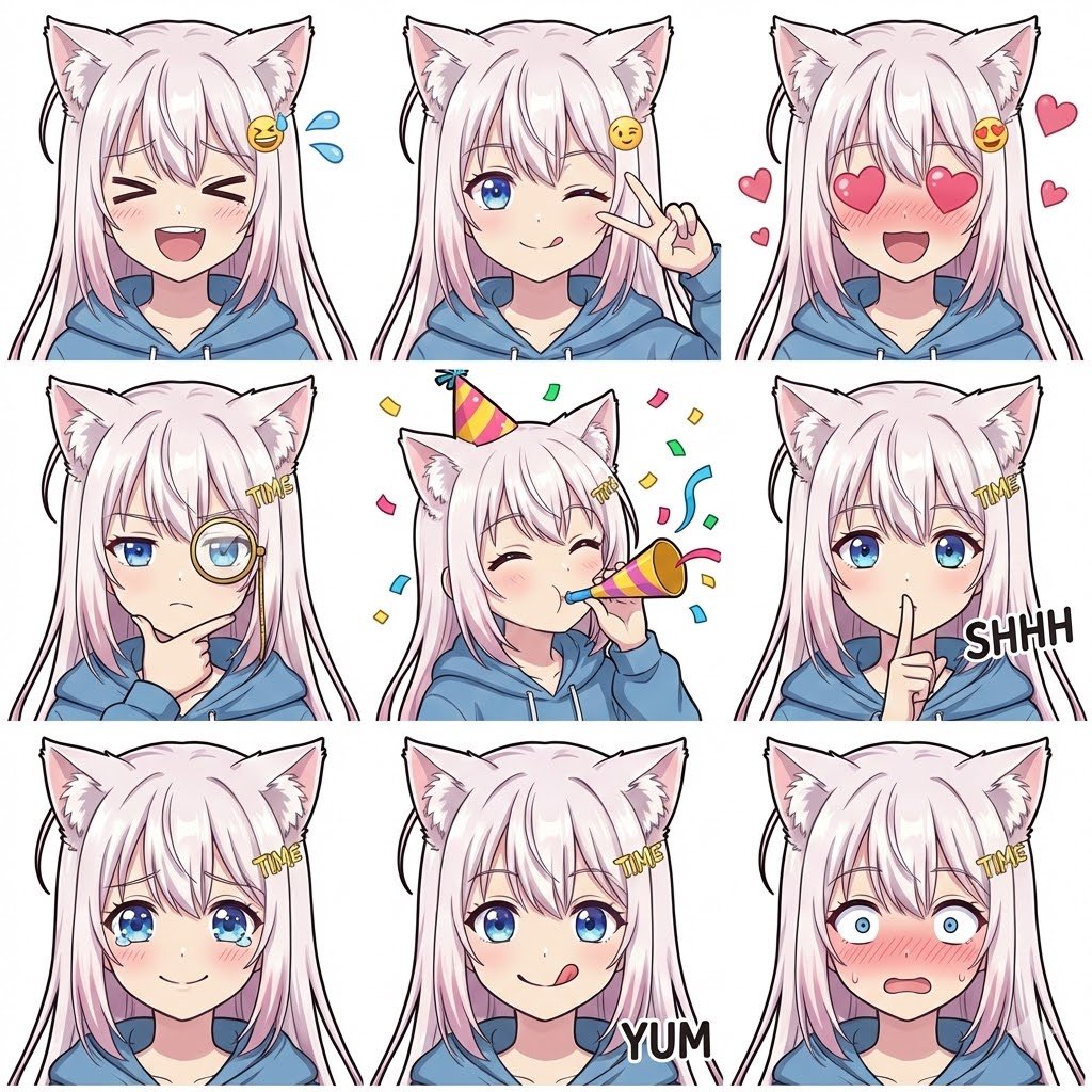 3x3 LINE Emoji Sticker Pack