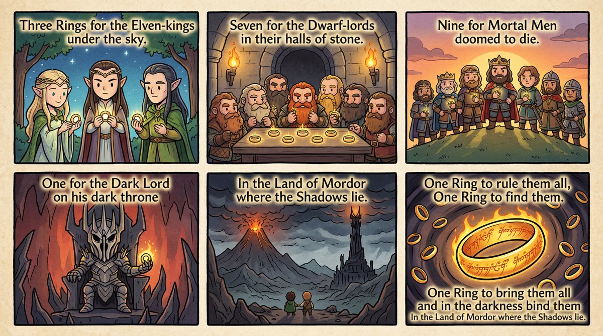 Cute Cel-Shaded Ring Poem Art
