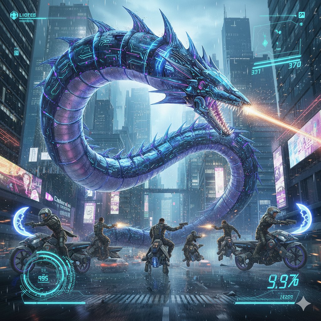 Cyberpunk Leviathan Boss Battle