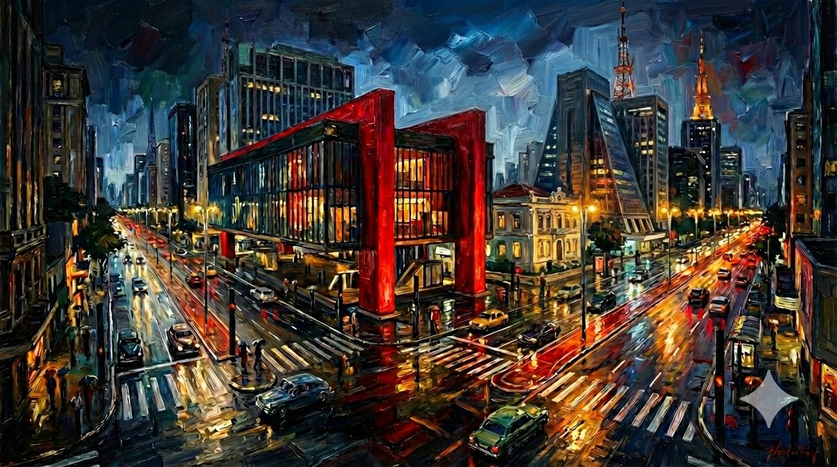 São Paulo Perspective Cityscape Art
