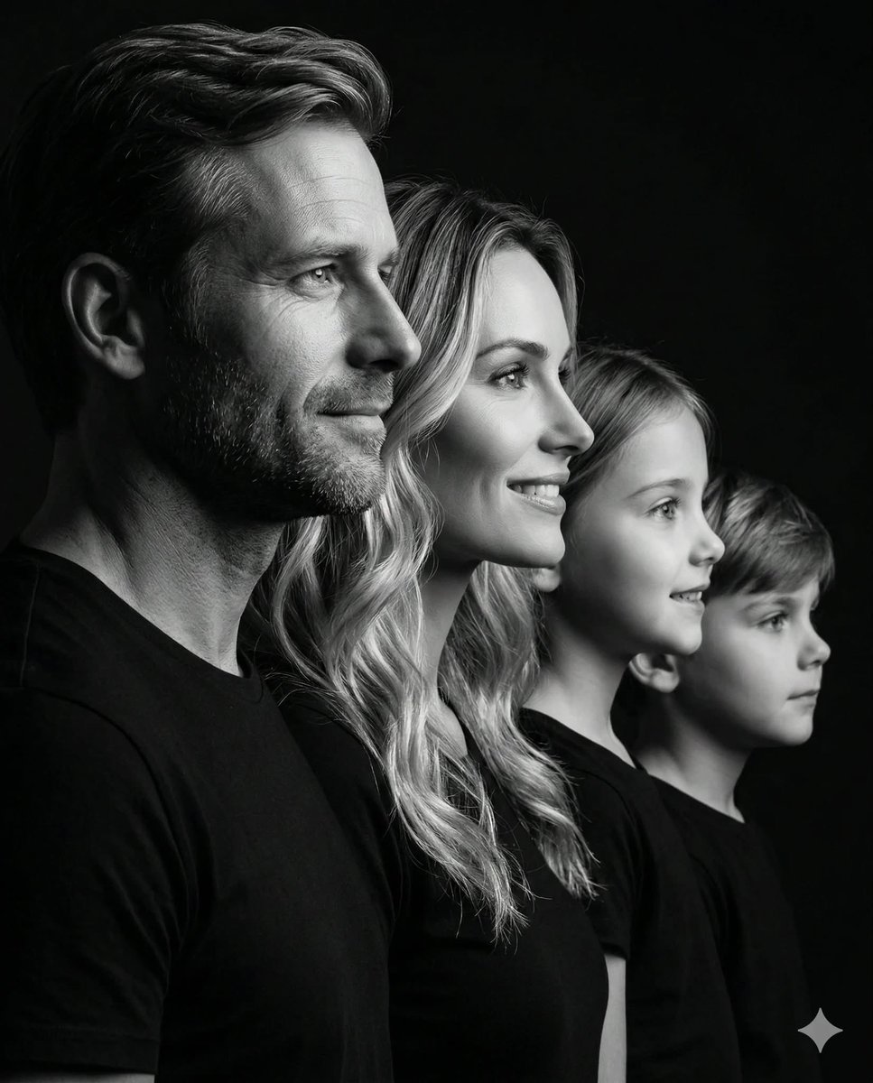 Shadows of Four: A Family Portrait