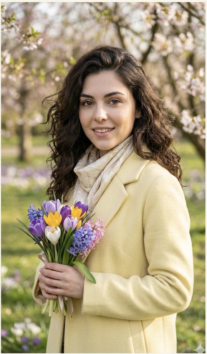 Spring Portrait Greeting Card