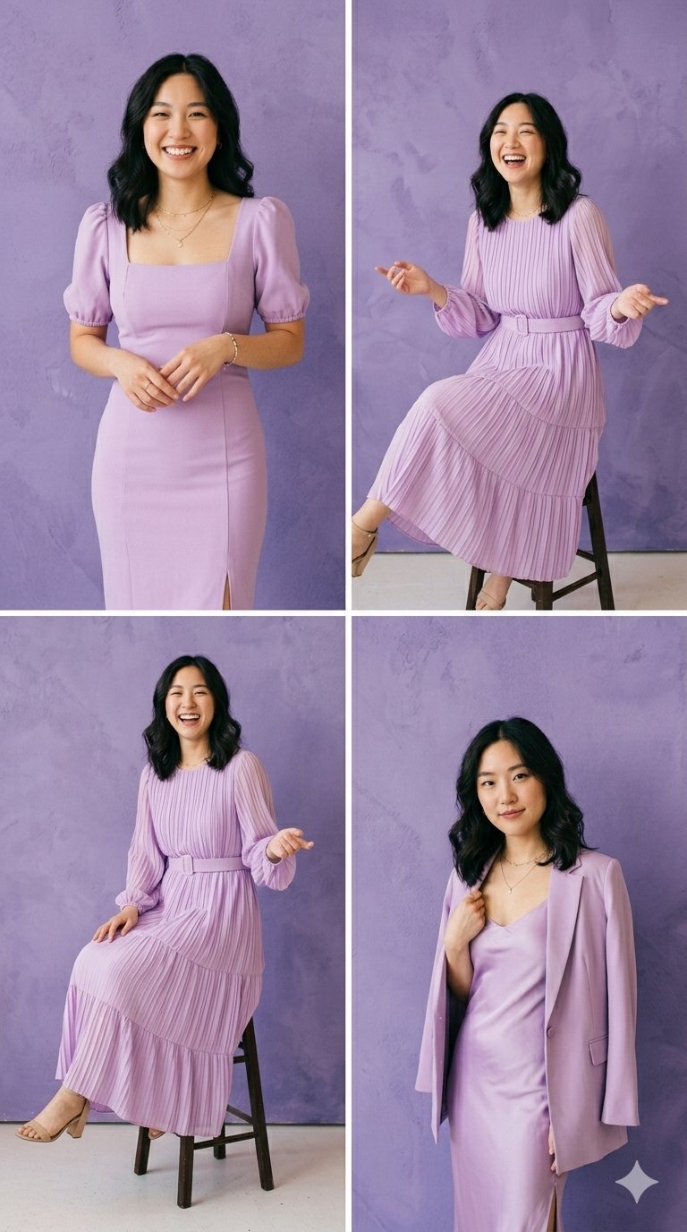 Lilac Fashion Lookbook Showcase