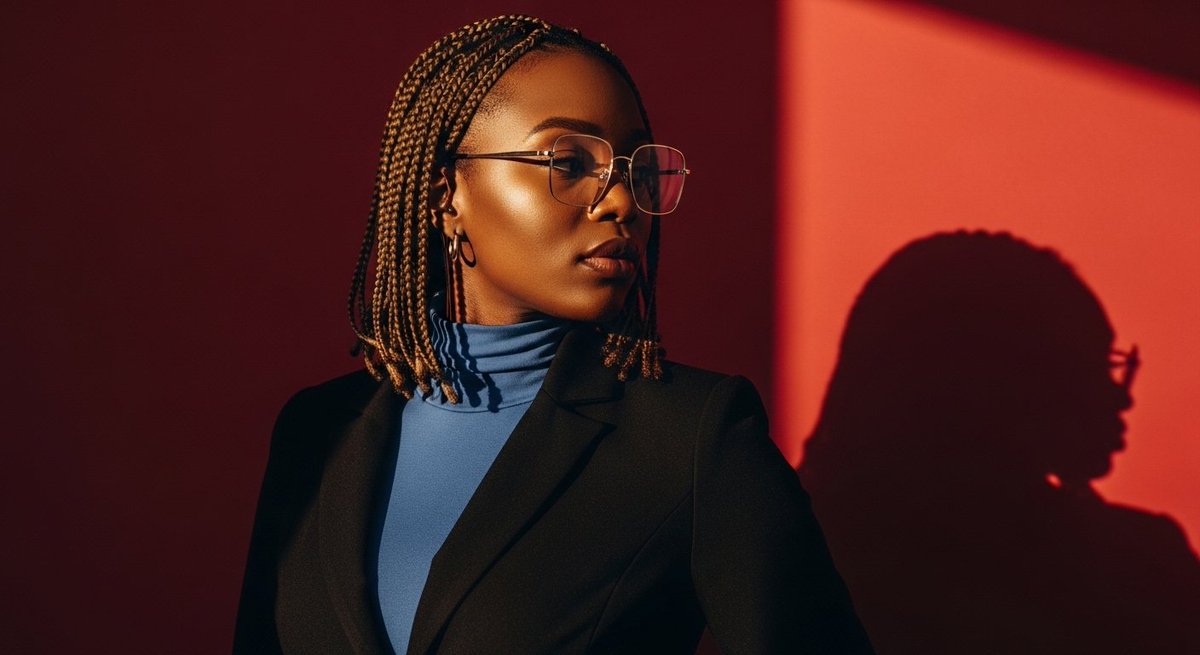 Elegant African Woman in Cinematic Light