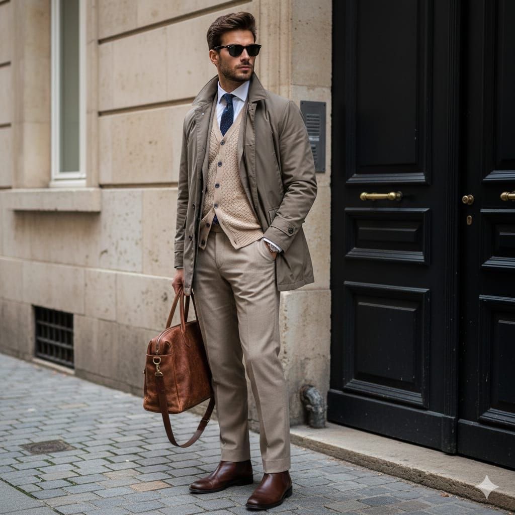 Stylish European Street Fashion Portrait