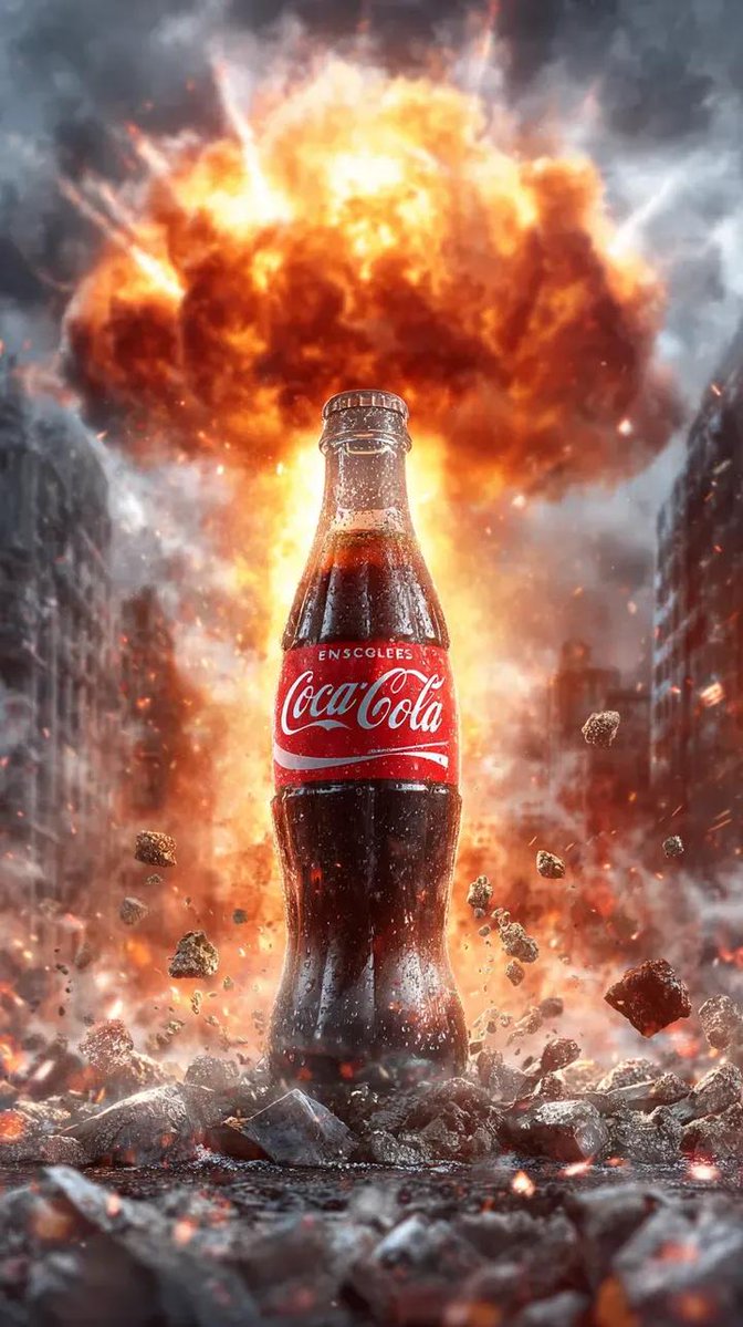 Cola Explosion Action Poster