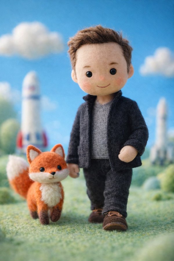 Felt Tech Celebrity Doll