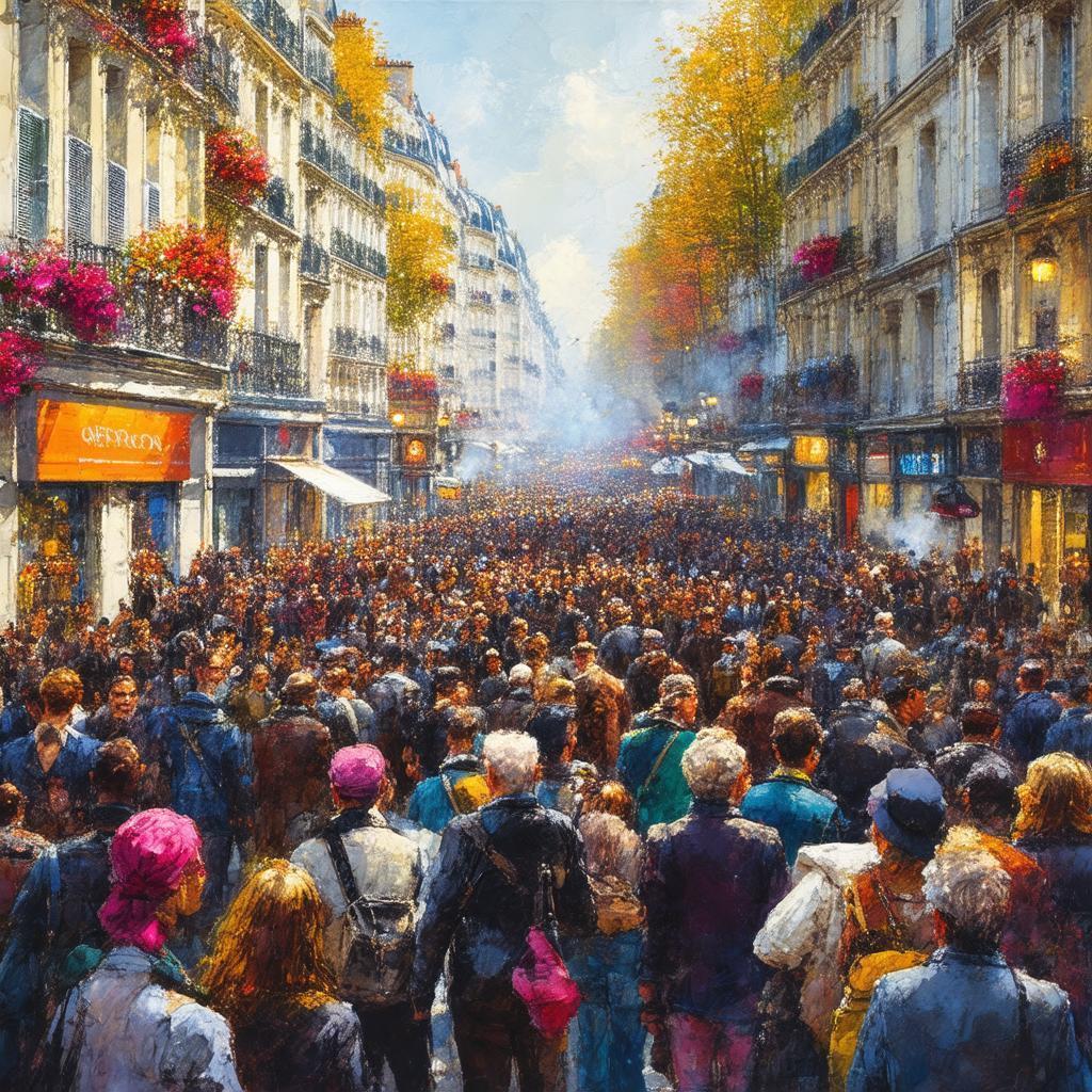 Modern French Revolution Filling Hyper Real Streets