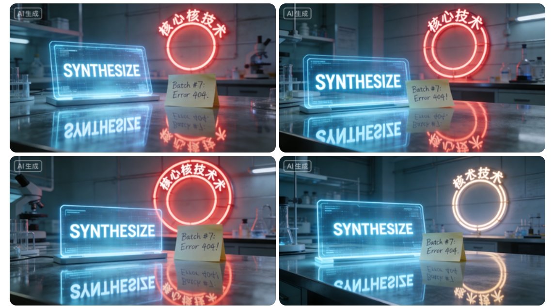 Futuristic Lab Synthesize Hologram Scene