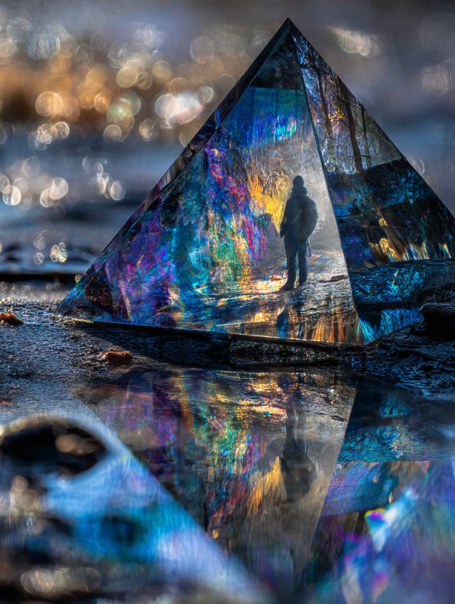 Glazed Ceramic Inverted Pyramid
