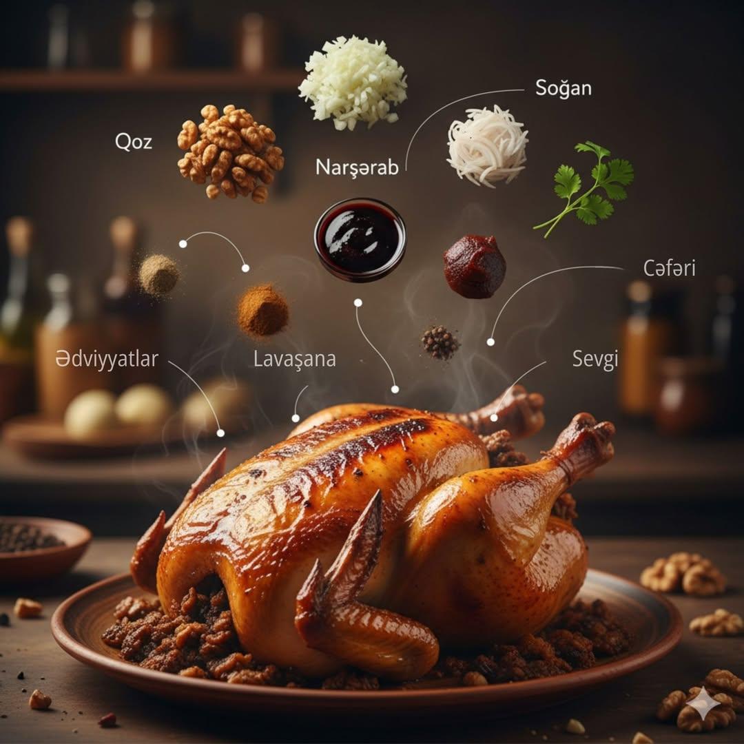 Azerbaijani Roast Chicken Unveiled