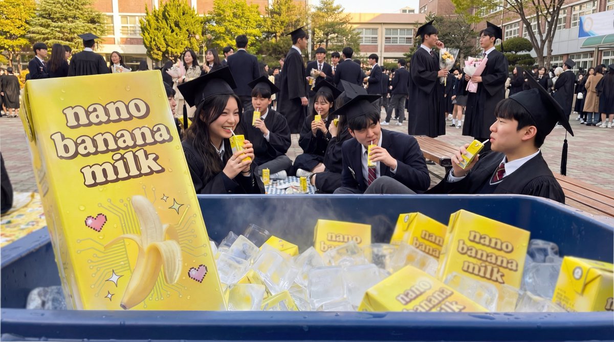 Freezer Nano Banana Milk Graduation