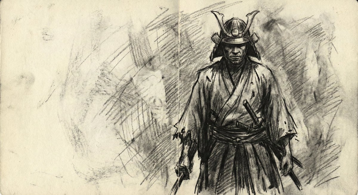 Bold Charcoal Sketch Art