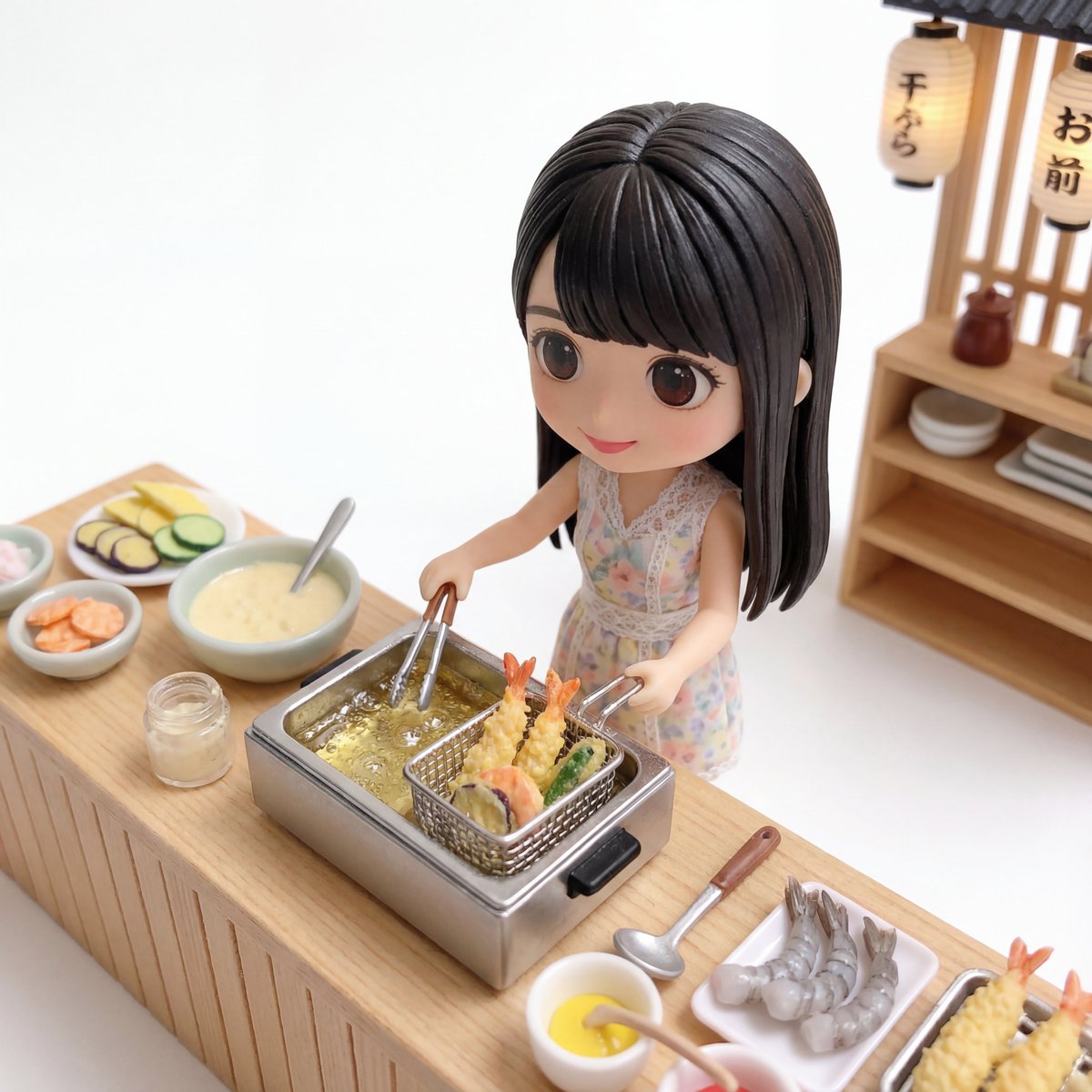 Isometric Doll in Flower Shop