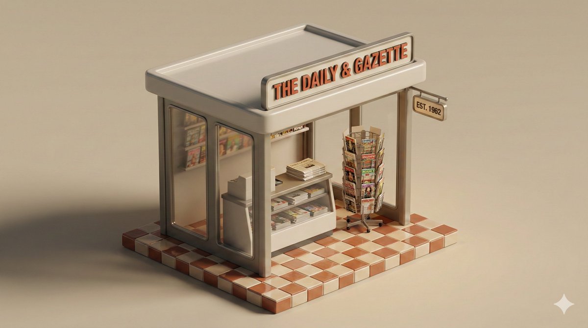 Minimalist Retail Isometric Model