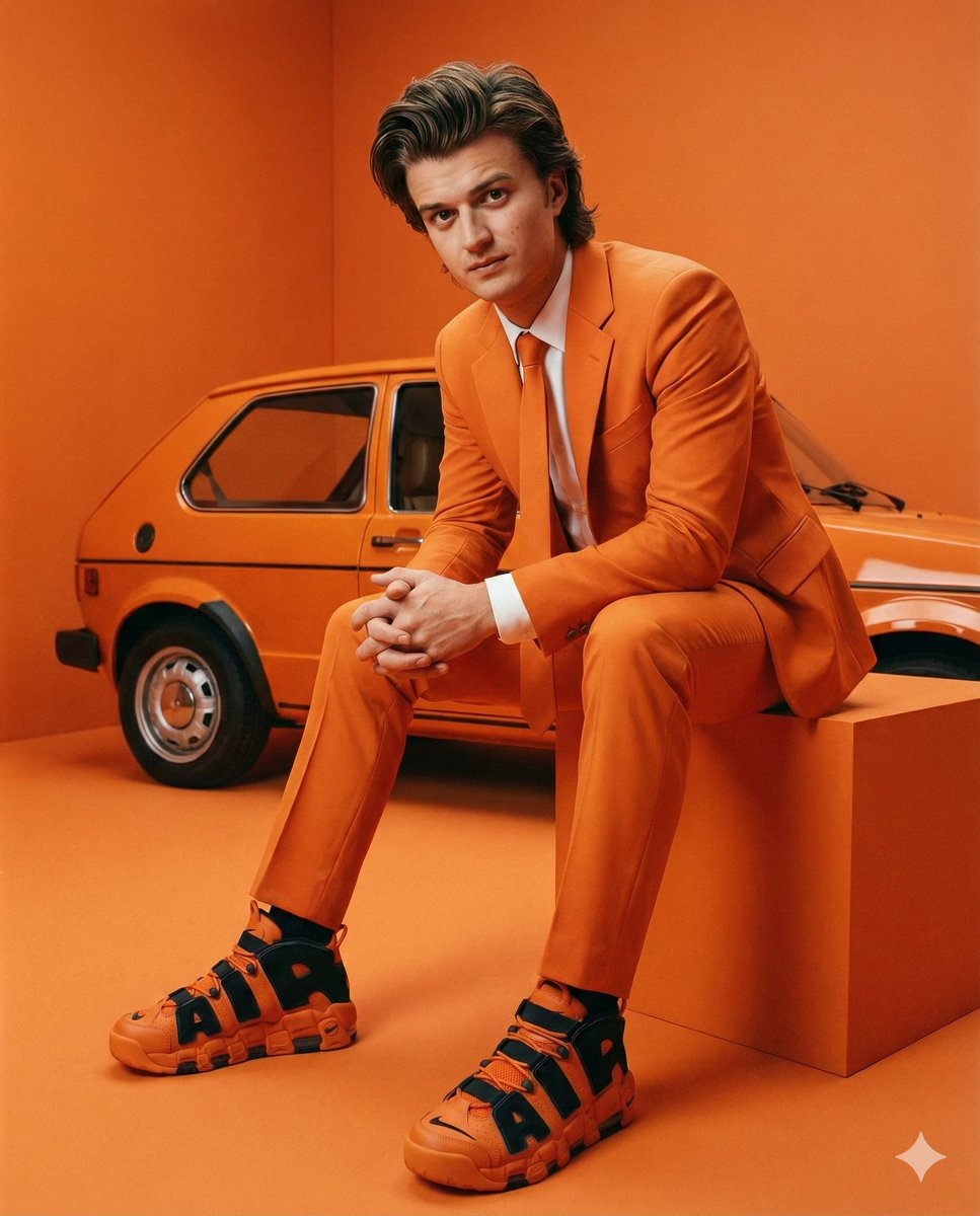 Orange Luxe Street Fashion Editorial