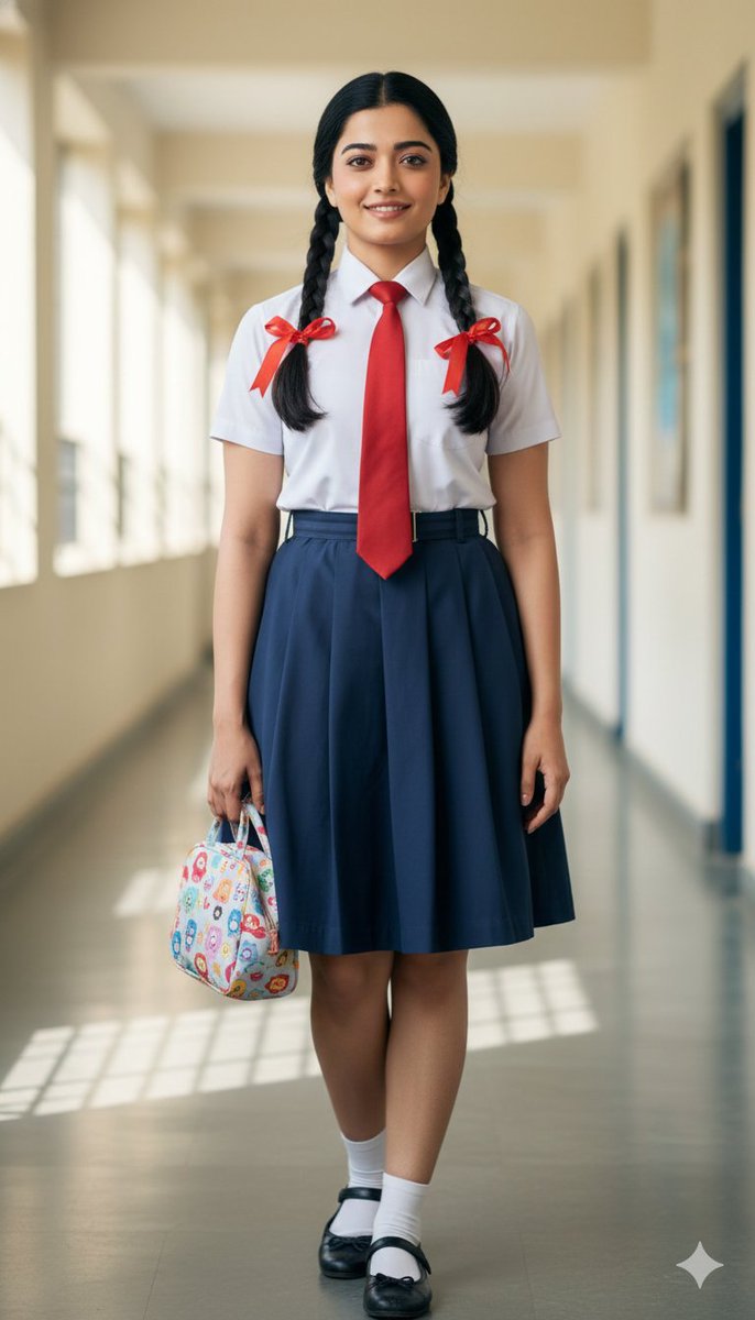 Indian Actress Schoolgirl Photorealistic Portrait
