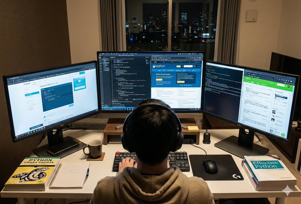 Japanese Engineer Learning Python