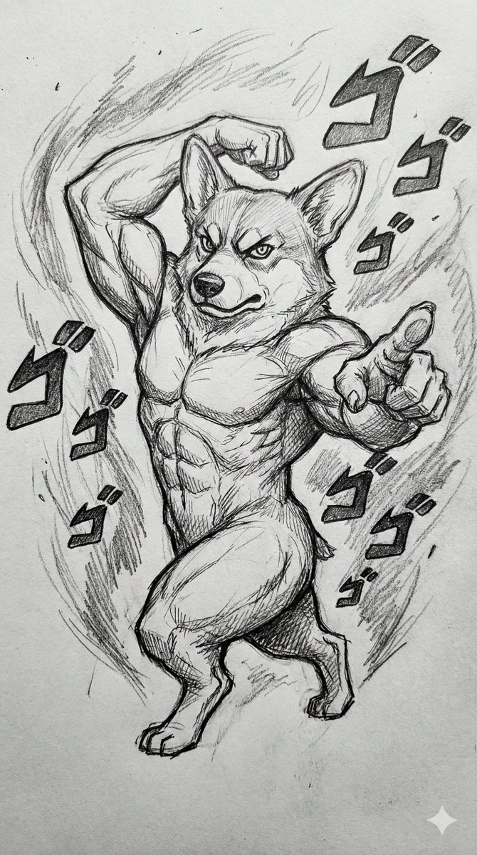 JoJo Style Graphite Sketch Art