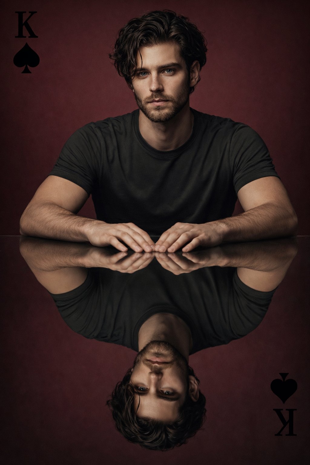 King of Spades Mirror Portrait
