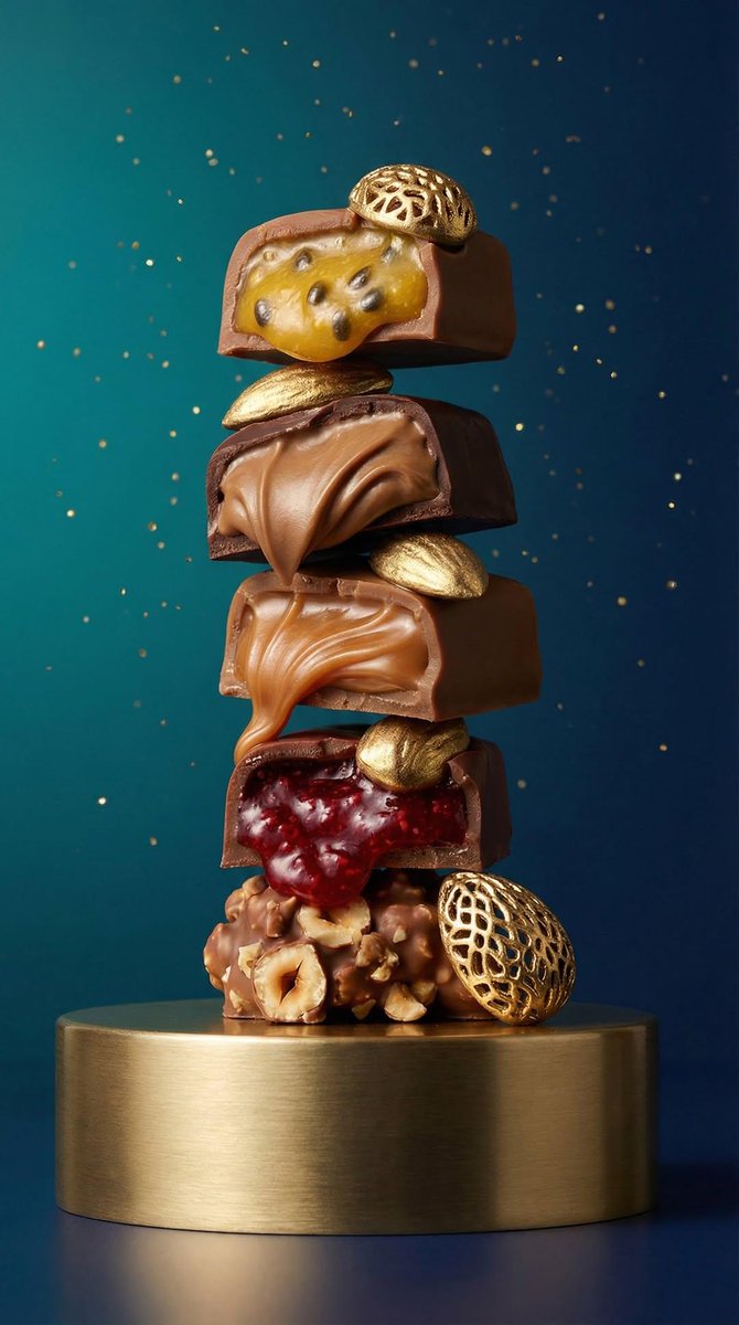 Assorted Praline Tower Stack