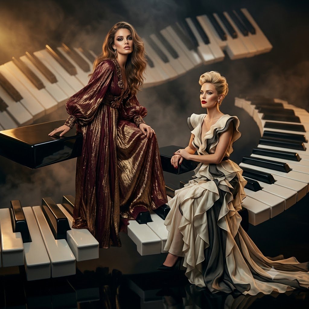Fashion Dreams on Piano Keys
